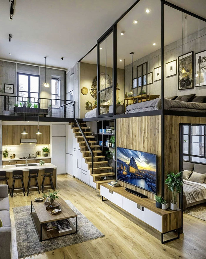 thiết kế thi công nhà gác lửng